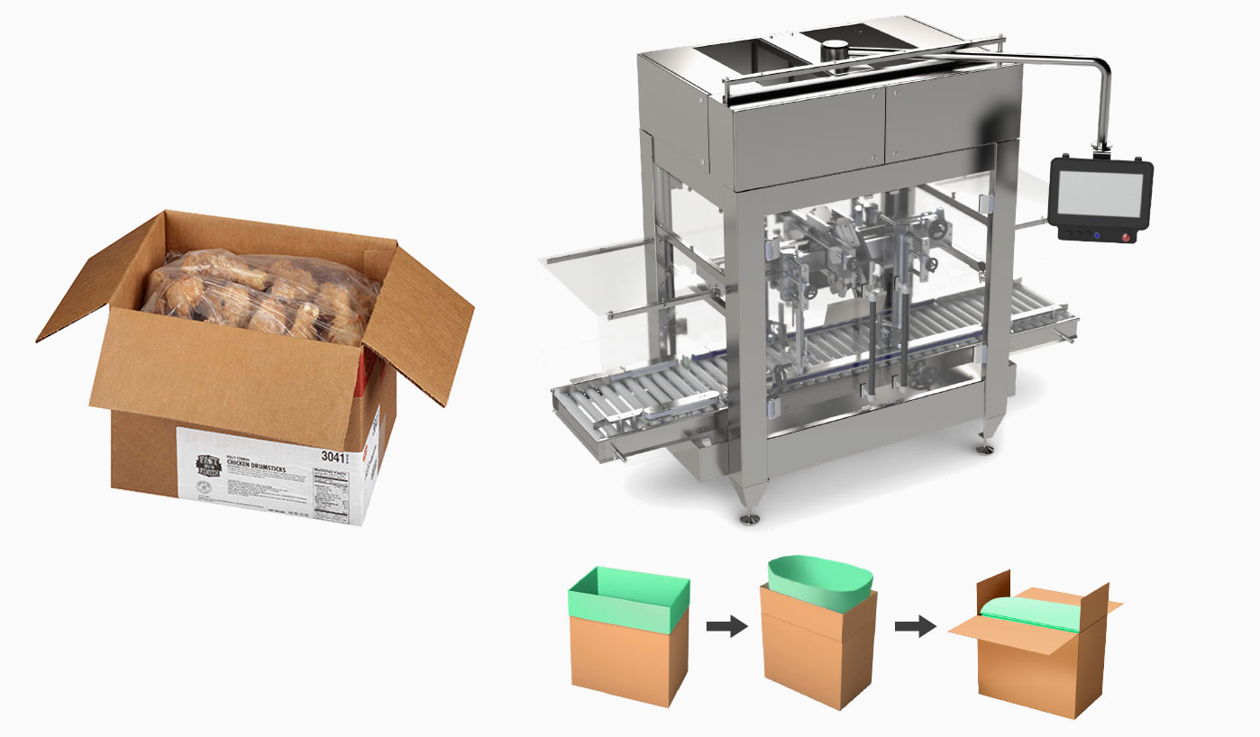 Bag Inserter & Uncuffer for Frozen Produce