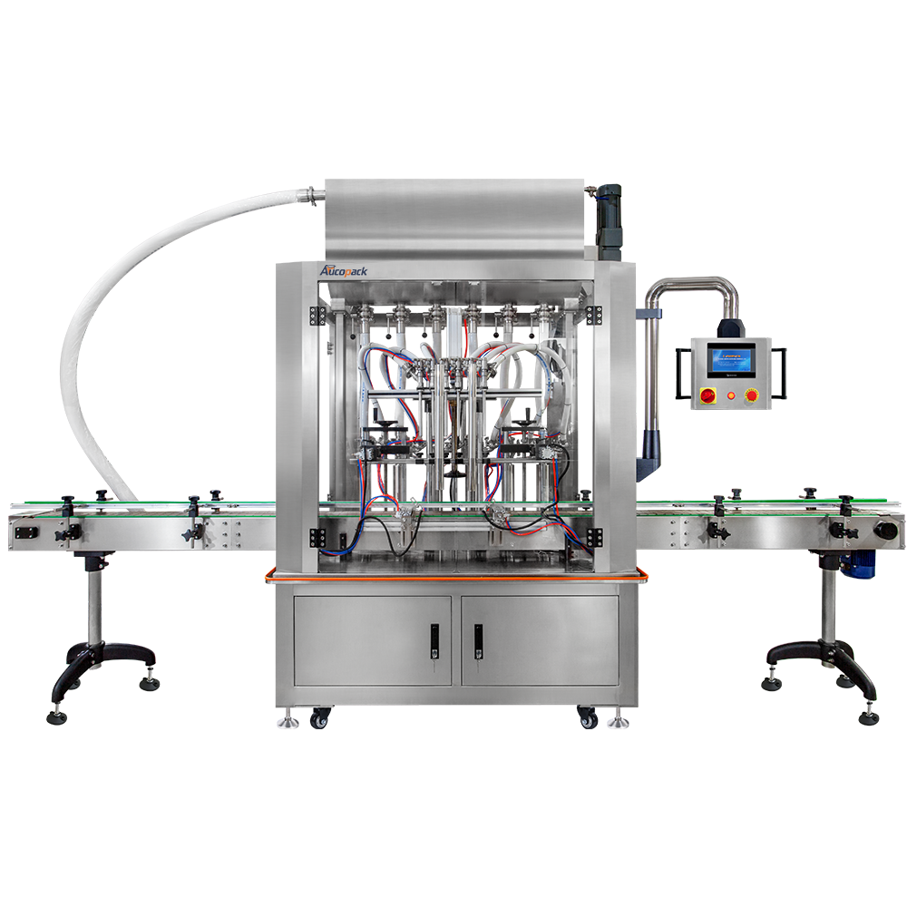 Piston Pump Sauces Juice Jar Bottle Liquid Filling Machine
