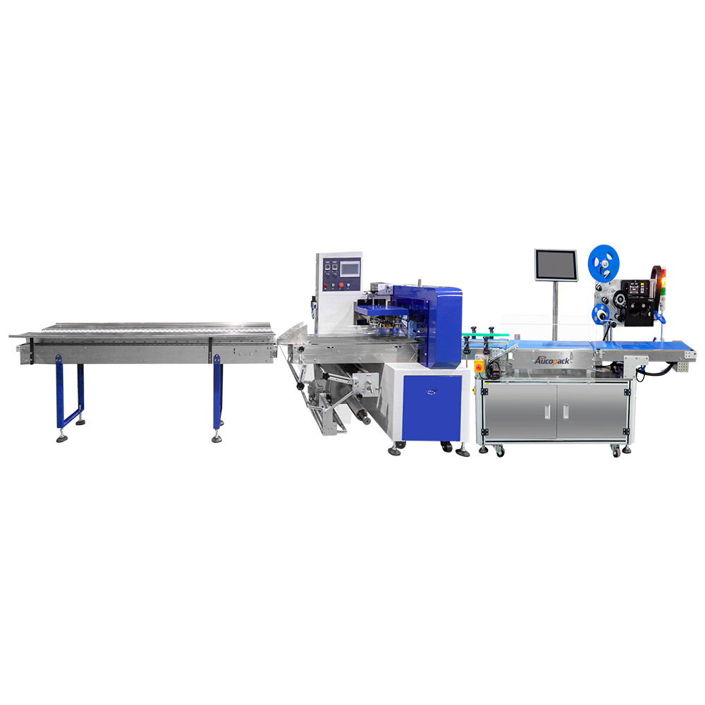 Auto Horizontal Flow Wrap Packing Machine with Check weigher