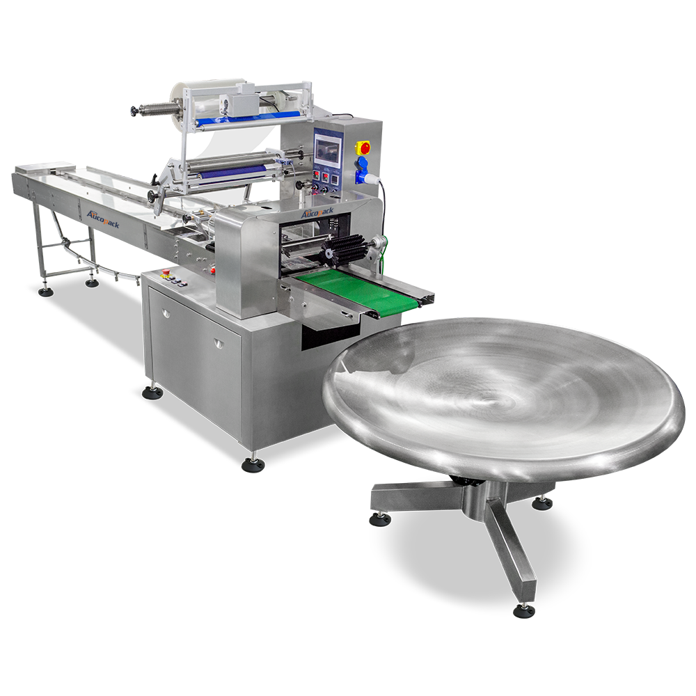 Automatic Bread Cake Biscuit Sandwich Wrap Packing Machine