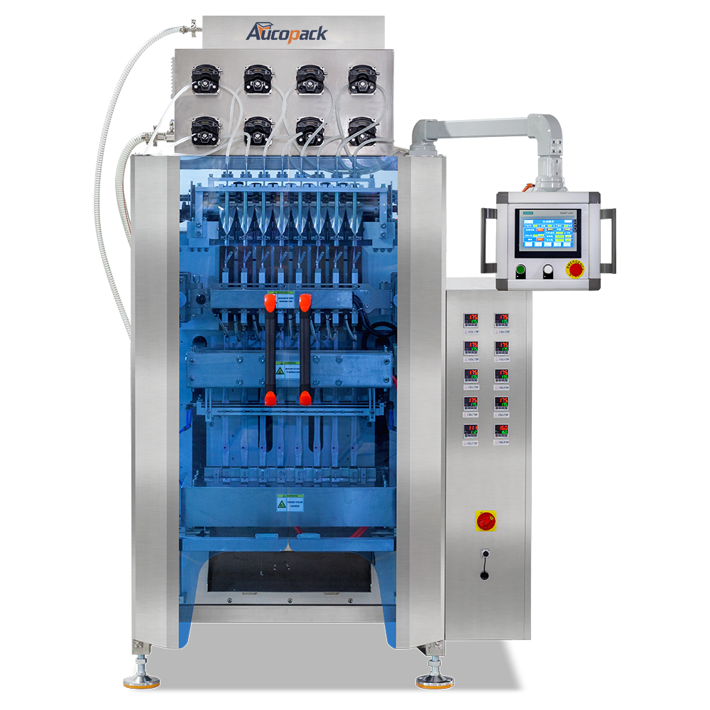 Automatic Multi Lane Small Liquid Stick Sachet Filling Machine