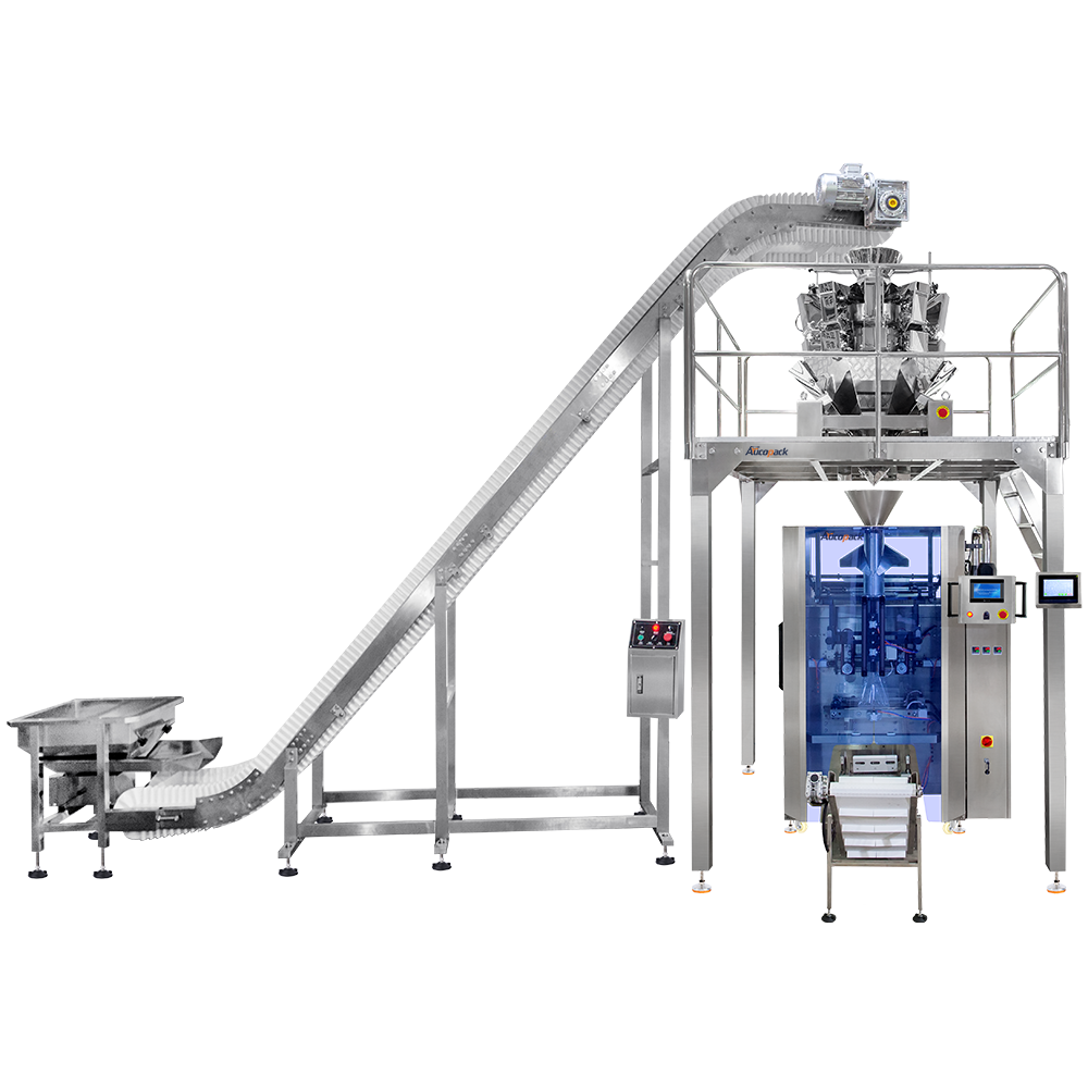 Automatic Granule Packing Machine with Skirtboard Elevator