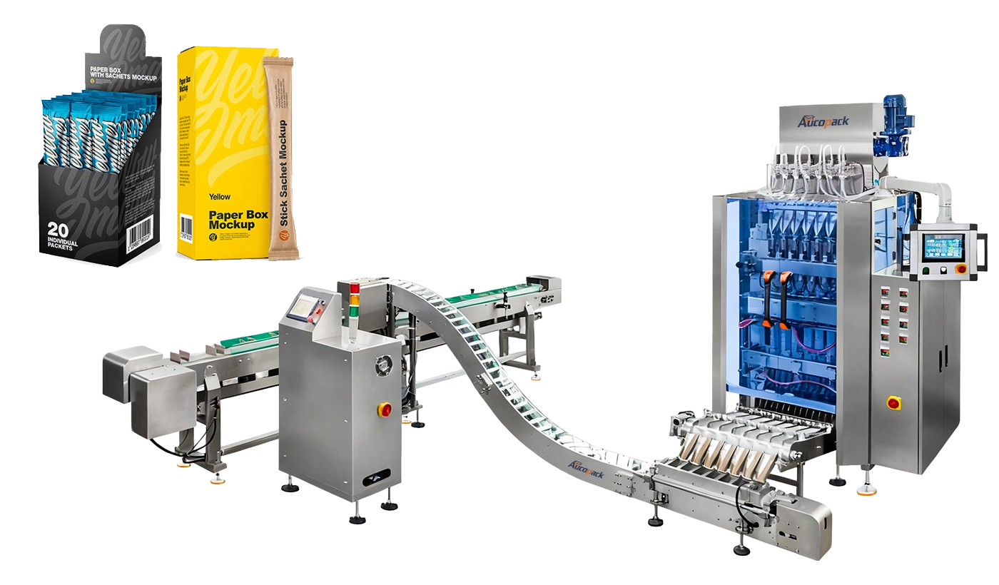 Coffee Sachet Into Carton Box Packaging Machines Coffee Sachet Into Carton Box Packaging Machines