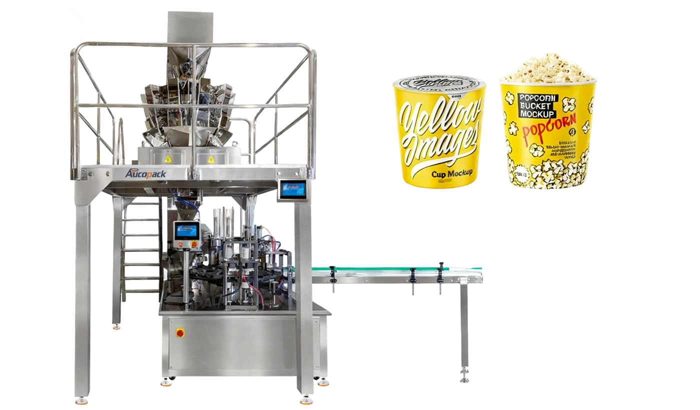 Jar Cups Filling and  Sealing Machine Solution for Snack Food