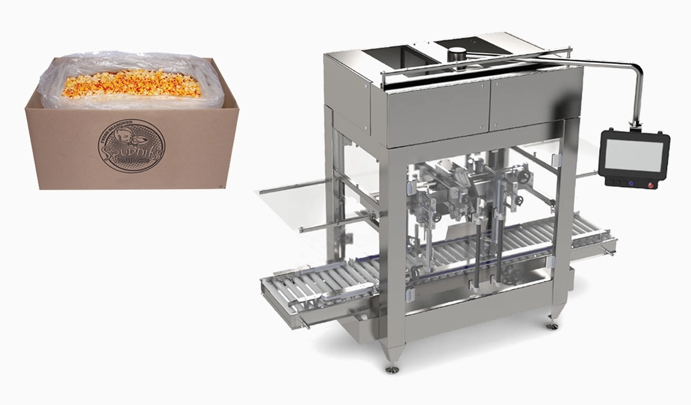 Bag Case Inserter & Uncuffer Machine Solution for Snack Food