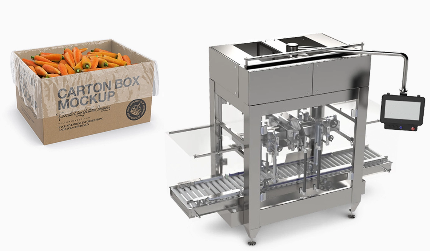 Bag Case Inserter & Uncuffer for Fresh Produce