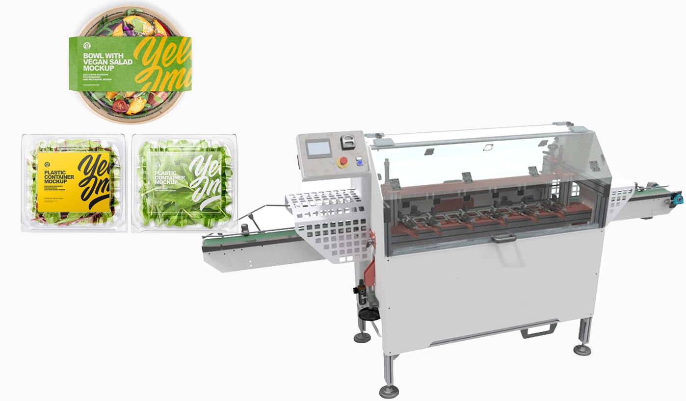 Automatic Clamshell Tray Lidding Packaging Machines