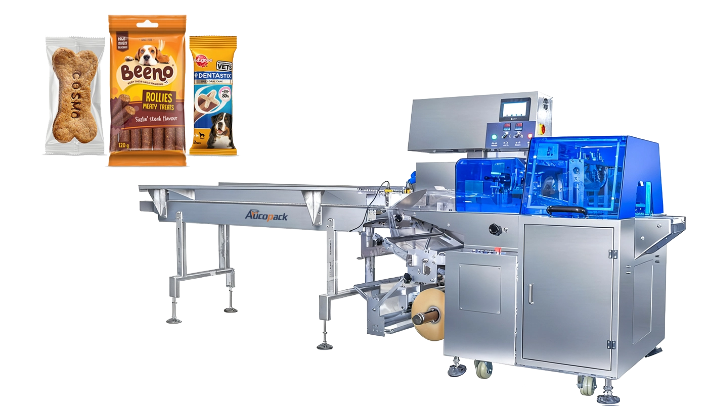 Horizontal Flow Wrap Machine for Pet Treats