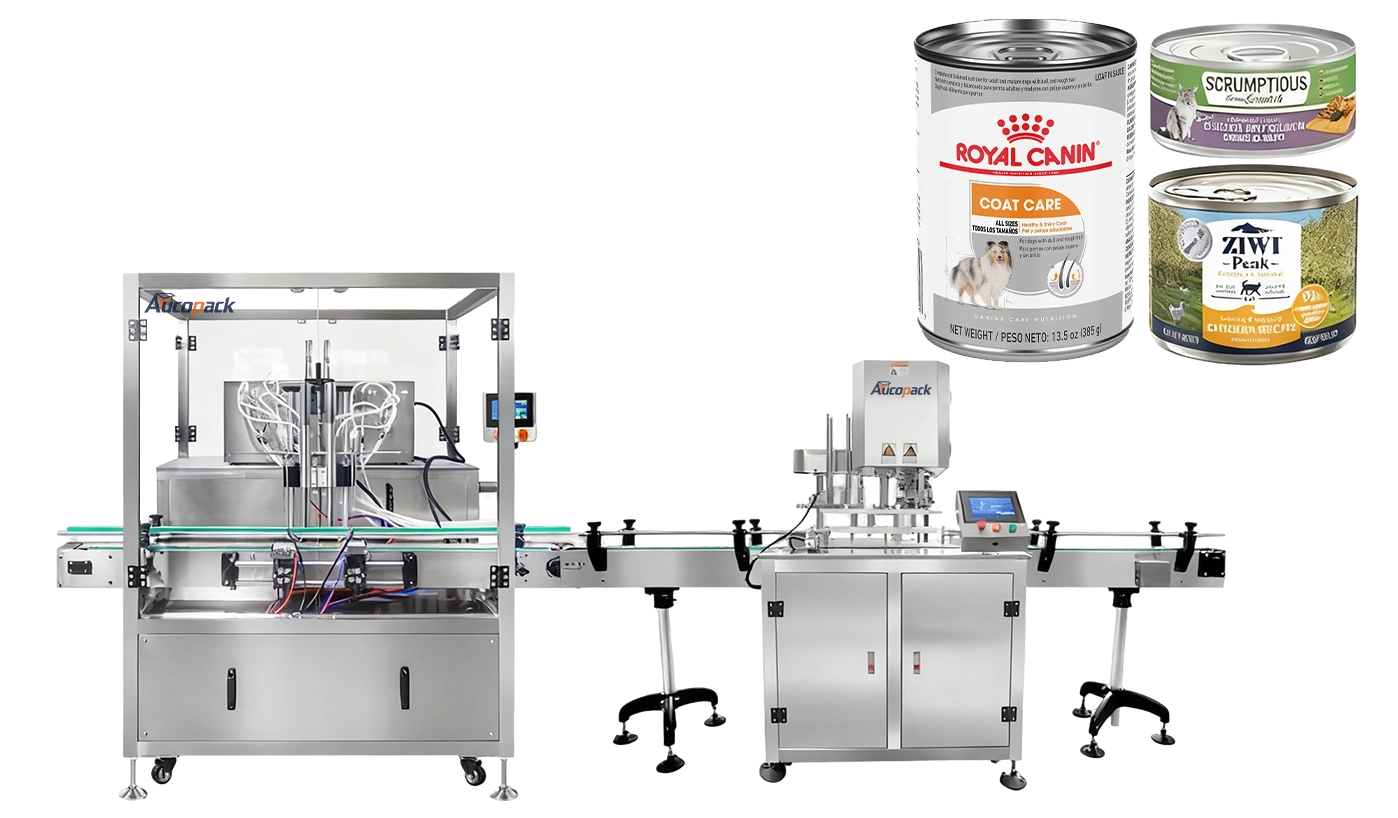 Automatic Can Filling and Seaming Machine for Pet Wet Food