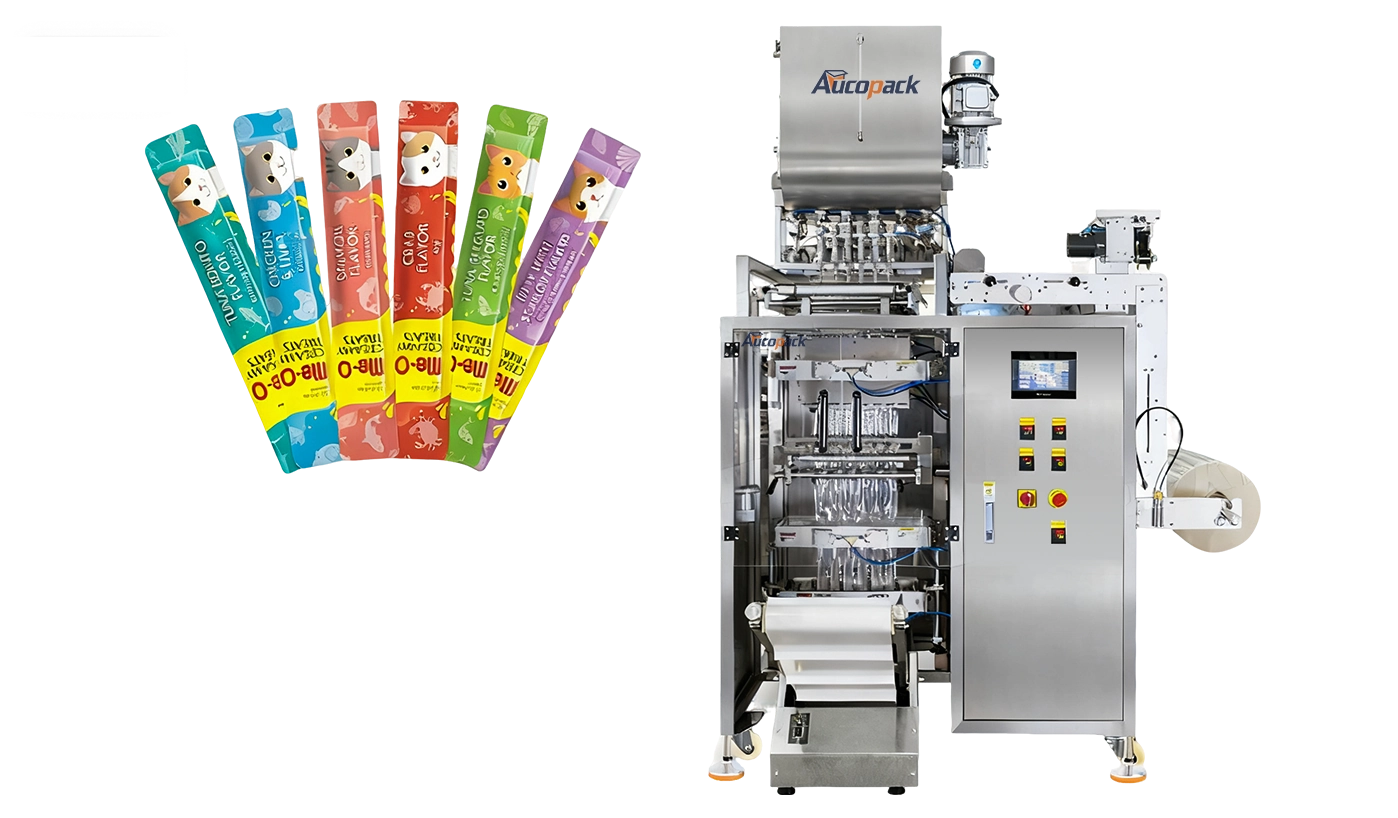 Multi-Lane Stick Sachet Filling Machine for Pet Wet Food