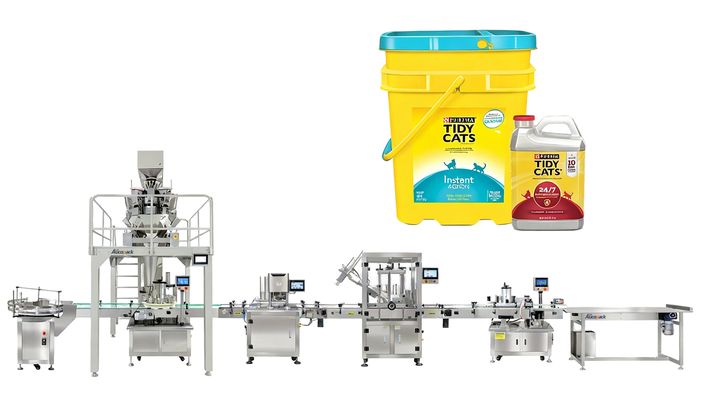 Container Filling Machine for Cat Litter