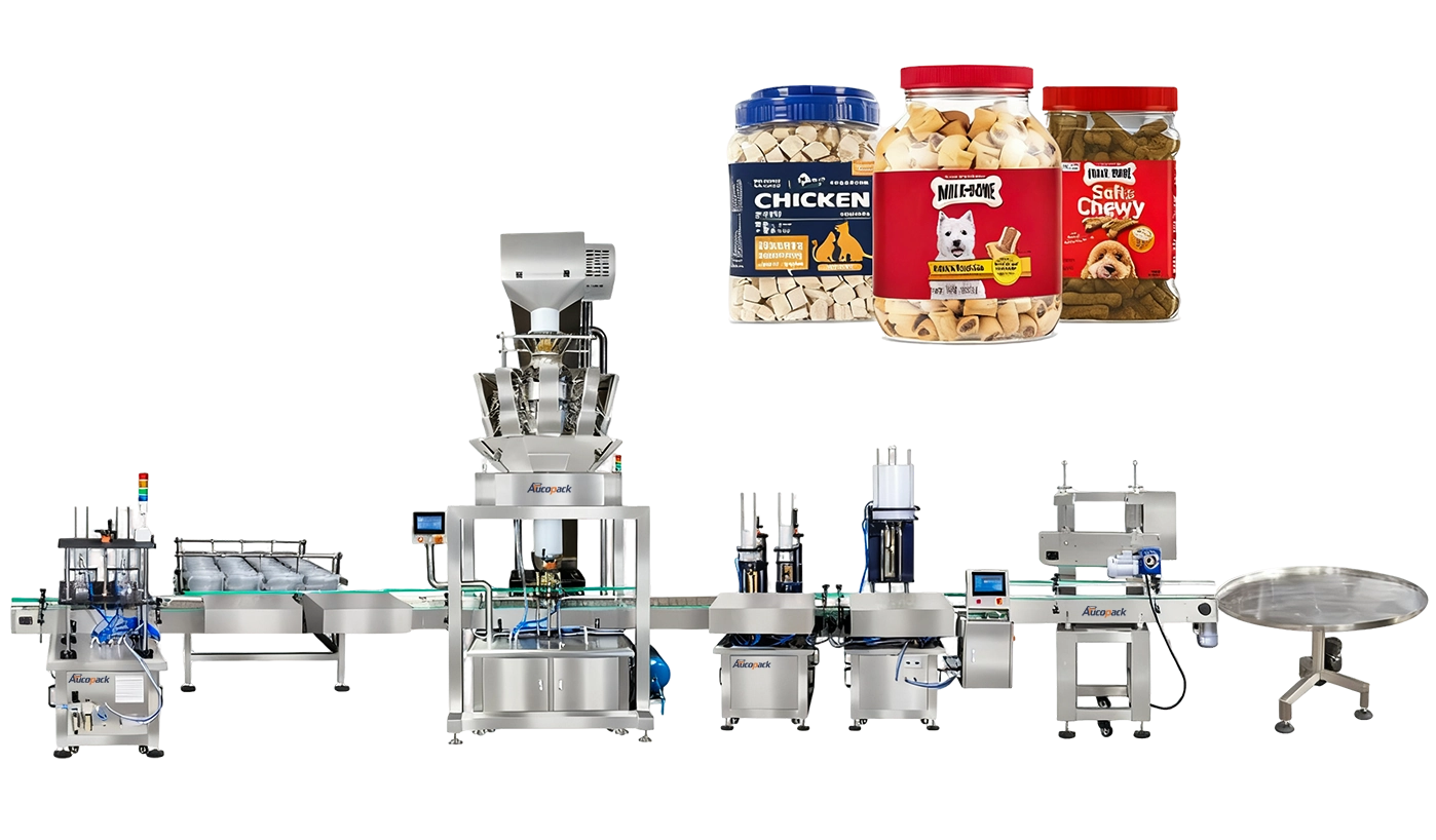 Container Filling Machine for Pet Dry Food