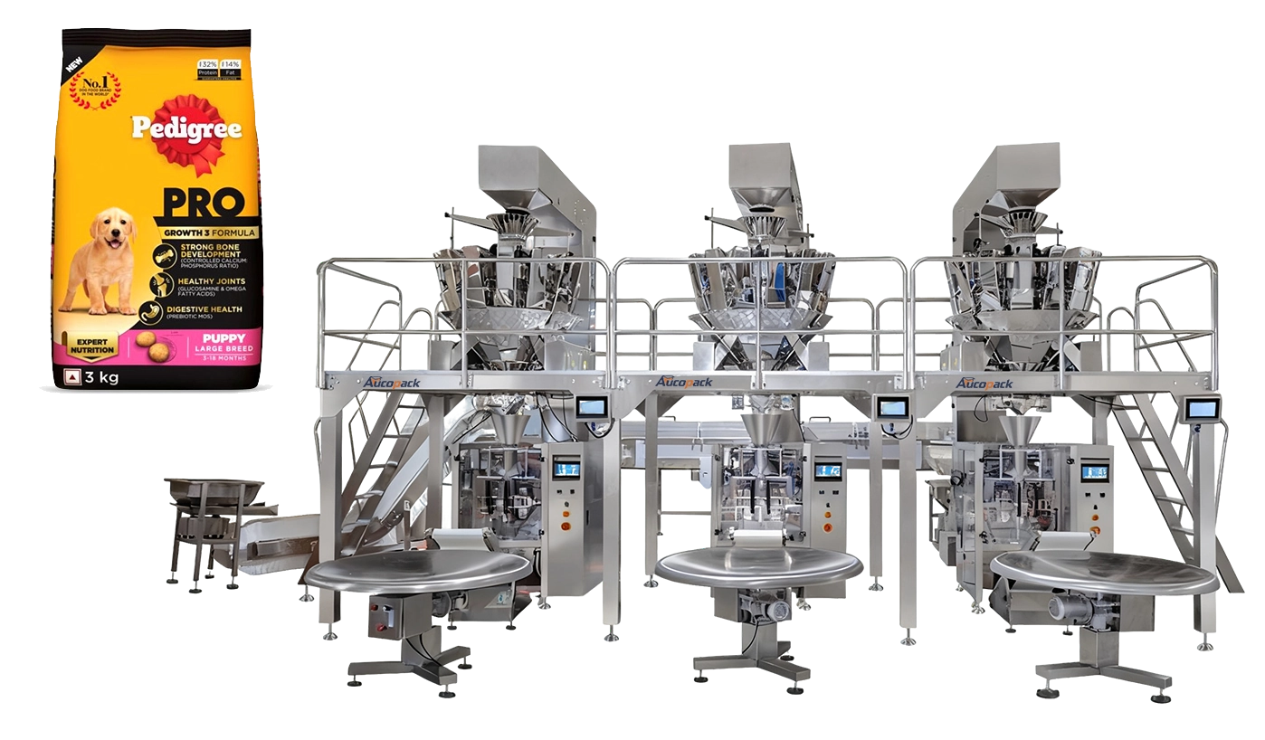 Vertical Form Fill Seal (VFFS) Machine for Pet Dry Food