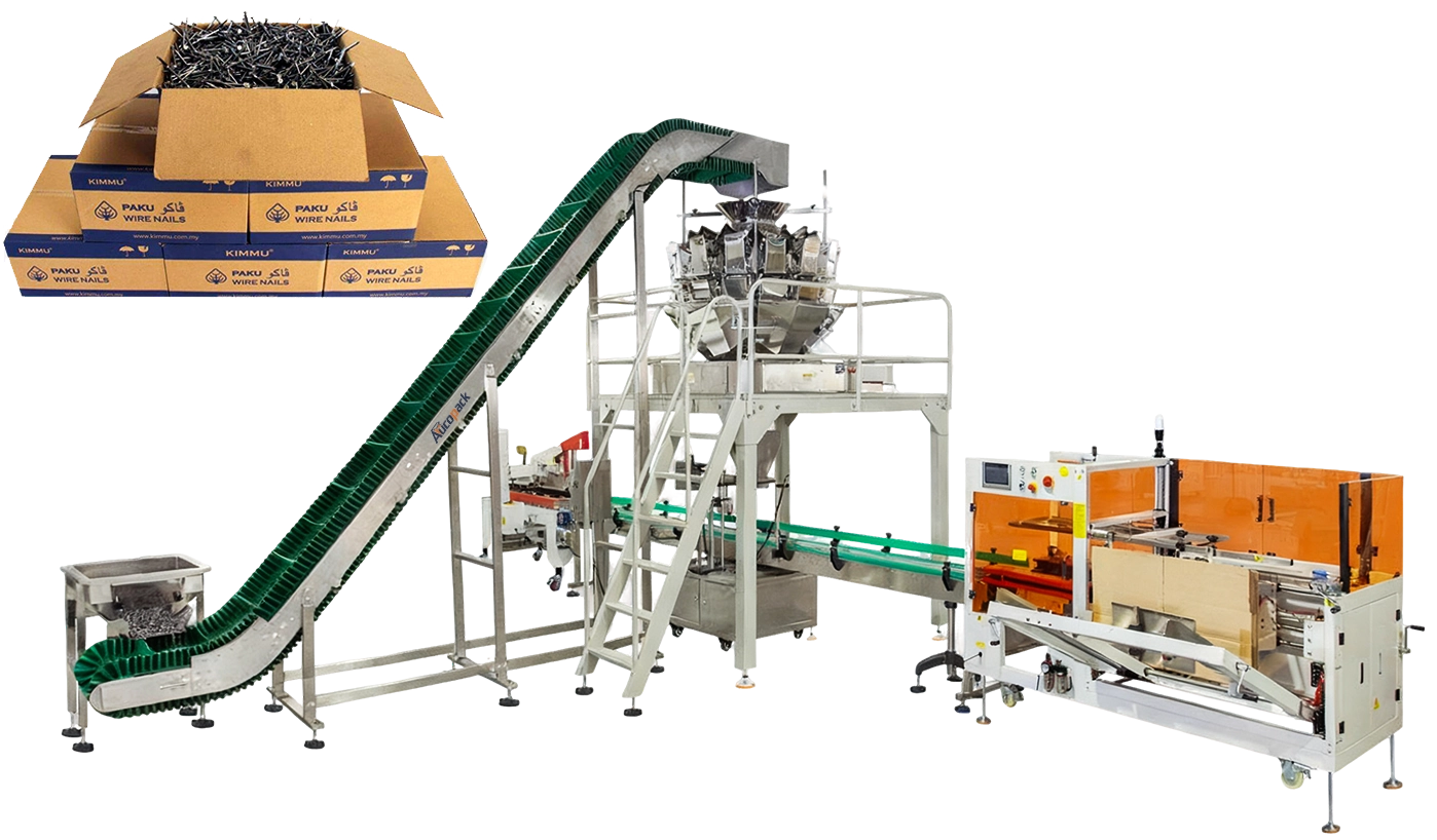 Case Packing Machines for Hardware Fasteners