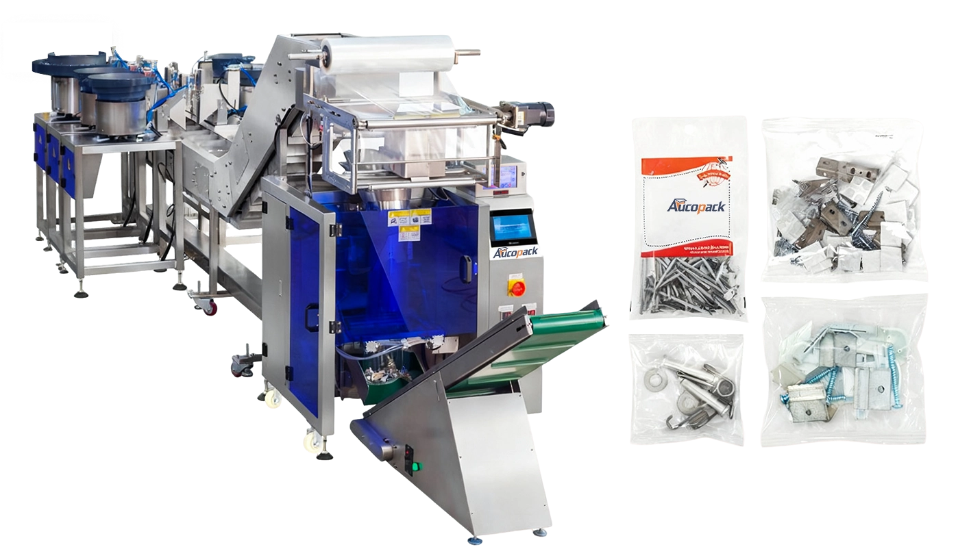 Counting and Mixing Packaging Machines for Hardware Fasteners