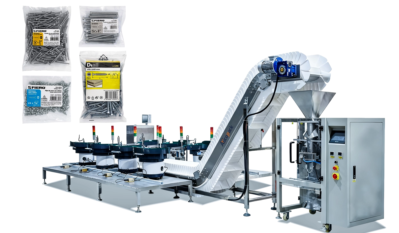 Vertical Form Fill Seal (VFFS) Machines for Hardware Fasteners