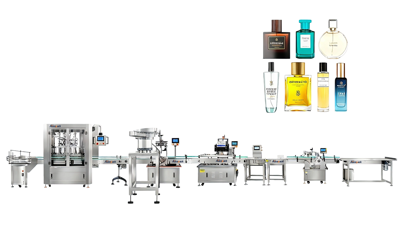 Inner and Outer Cap Spray Bottle Perfume Filling and Capping Machine