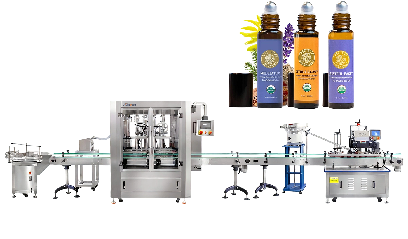 Roll-On Bottle Perfume Filling and Capping Machine