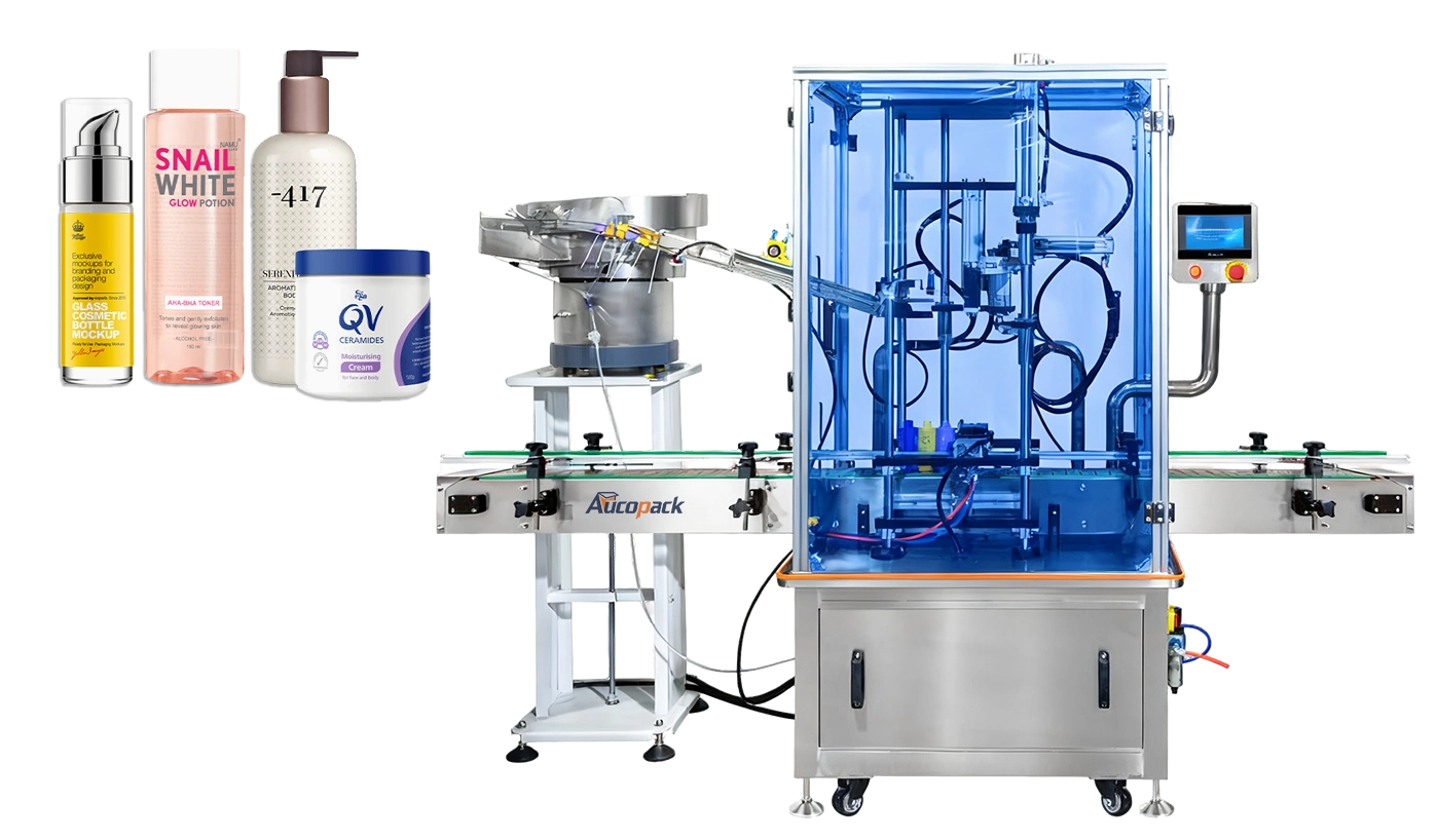 Automatic Jar Tube Filling and Capping Machine for Face Cream Lotion