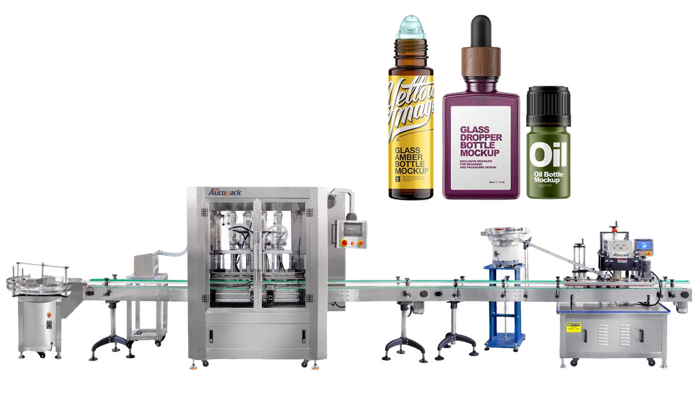 Automatic Bottle Filling and Capping Machine for Essential Oils