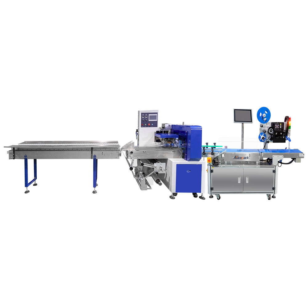Auto Horizontal Flow Wrap Packing Machine with Check weigher