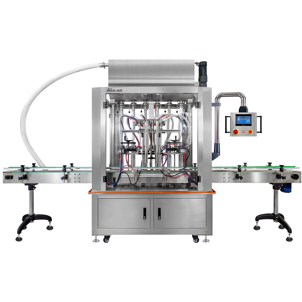 Piston Pump Sauces Juice Jar Bottle Liquid Filling Machine