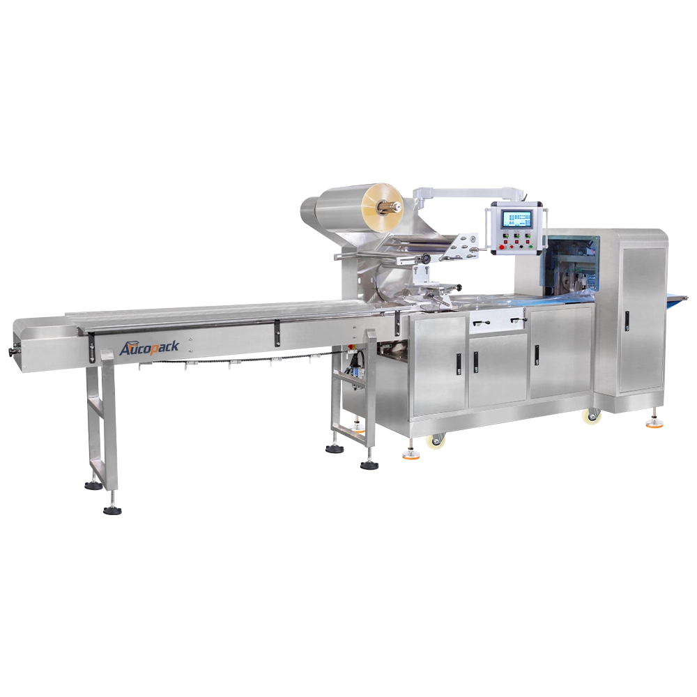 Automatic Hffs Food Flow Food Vegetable Wrap Sealing Machine