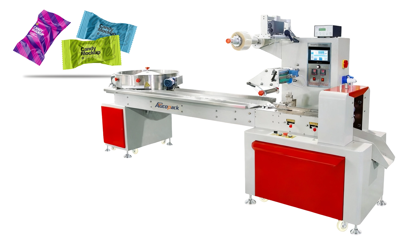 Flow Wrap Packaging Machine Solution for Toffee Candy Flow Wrap Packaging Machine Solution for Toffee Candy