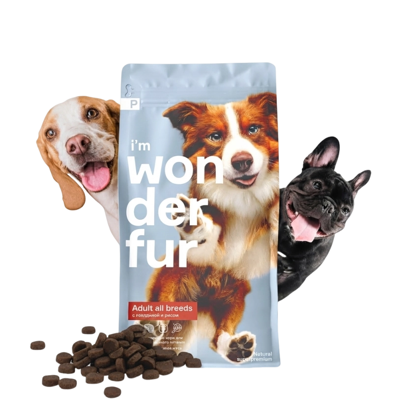 Pet food packaging pouch