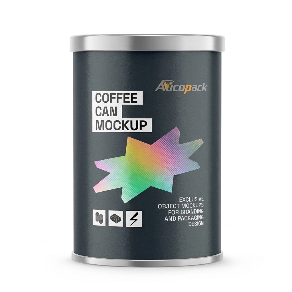 coffee can mockup